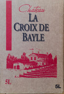 🍇GRAVES DE VAYRES "La Croix de Bayle" [BIB 5 Litres] 2022 (Rouge)